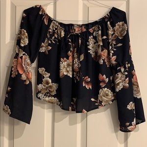 Charlotte Russe Crop Top blouse. NWOT